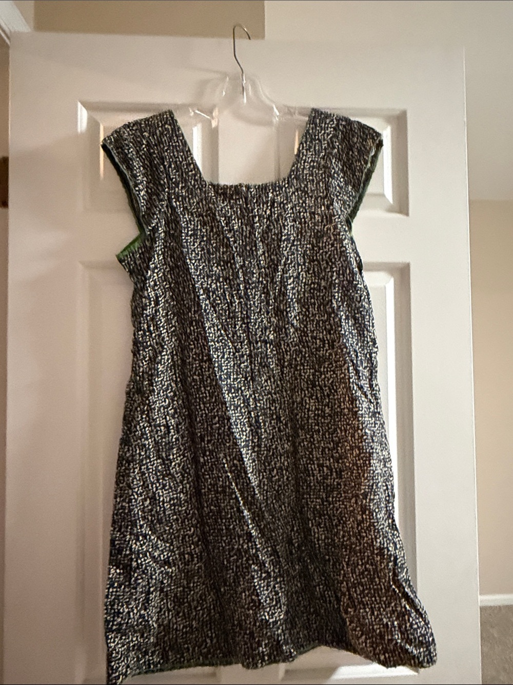 Moulinette Soeurs Black and White Textured Shift Dress - Picture 4 of 9